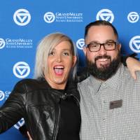 Lakers pose at Giving Tuesday photo booth